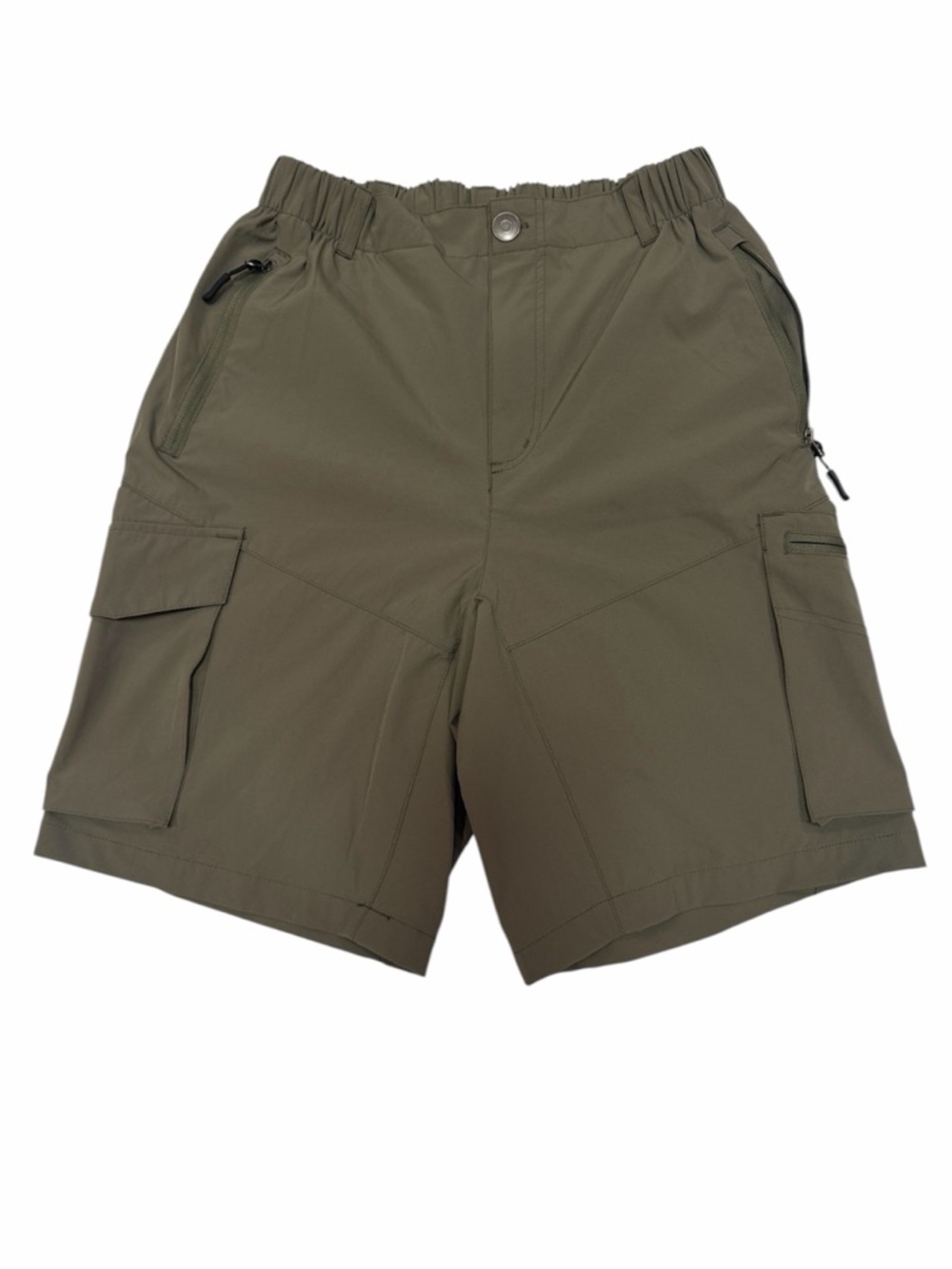 PUDOLLA Olive Green Cargo Shorts Lightweight Outdoor Utility Shorts Size Small